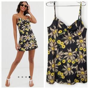 NWT ASOS DESIGN mini twist front skater sundress
